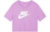Sportswear Essentials Crop Tops Women's Violet Crew Neck Moderate BV6176-591