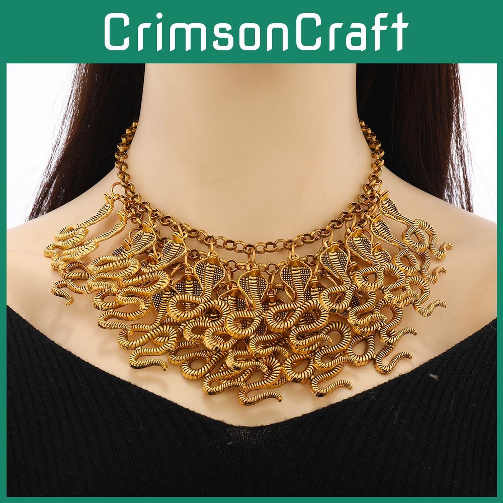 Vintage Snake Alloy Pendant Chain For Unisex Fashionistas Retro Style Geometric