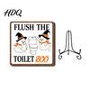 Bathroom Countertop Ornament Halloween Wooden Table Sign, Cute Spooky Ghost Plaque with Autumn Home Decorations Metal Stand for Kitchen Shelf