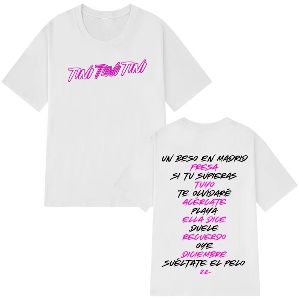 2025 Heißer Verkauf Tini Mode Druck T-Shirts Herren Damen Ästhetische Kleidung Kawaii T-Shirt Kurze Ärmel Lässiges T-Shirt Übergroßes Oberteil