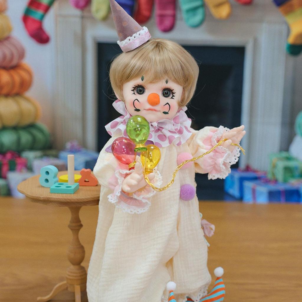 18 Inch Cosplay Reborn Baby Doll Full Silicone Vinyl Buffoon Doll Collection Toy Christmas Halloween Decoration