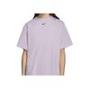 Nike Sportswear Essentials Series Logo Embroidered Sports Knit Short Sleeve Dress Women Dresses Light-Purple CJ2243-511