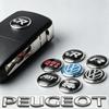 IMNOV1 5/10Pcs 14mm Car Remote Key Aluminum Logo Sticker For VW Scirocco Polo T5 Passat B6 Golf Mk5 Tiguan Jetta CC Beetle GTI Touareg