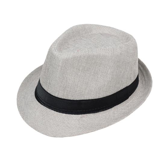 

Jazz Hat British Style Short Brim Ribbon Decor Breathable Mesh Bucket Hat Outdoor Travel Cycling Sun Protection Hat