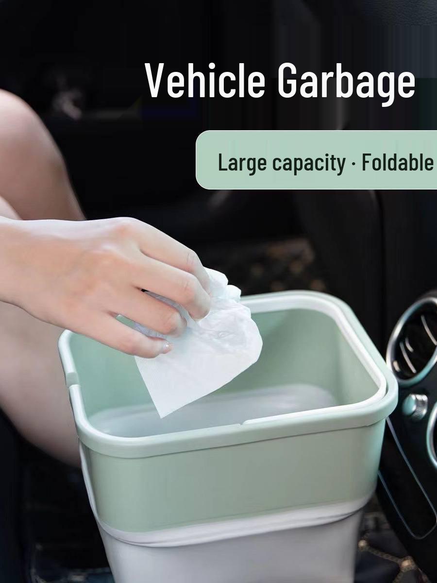 Portable Multifunctional Car Folding Trash Can for Travel, Camping, Dorm, and Car Wash. Folding Car Storage Bin [1-piece Special Offer]