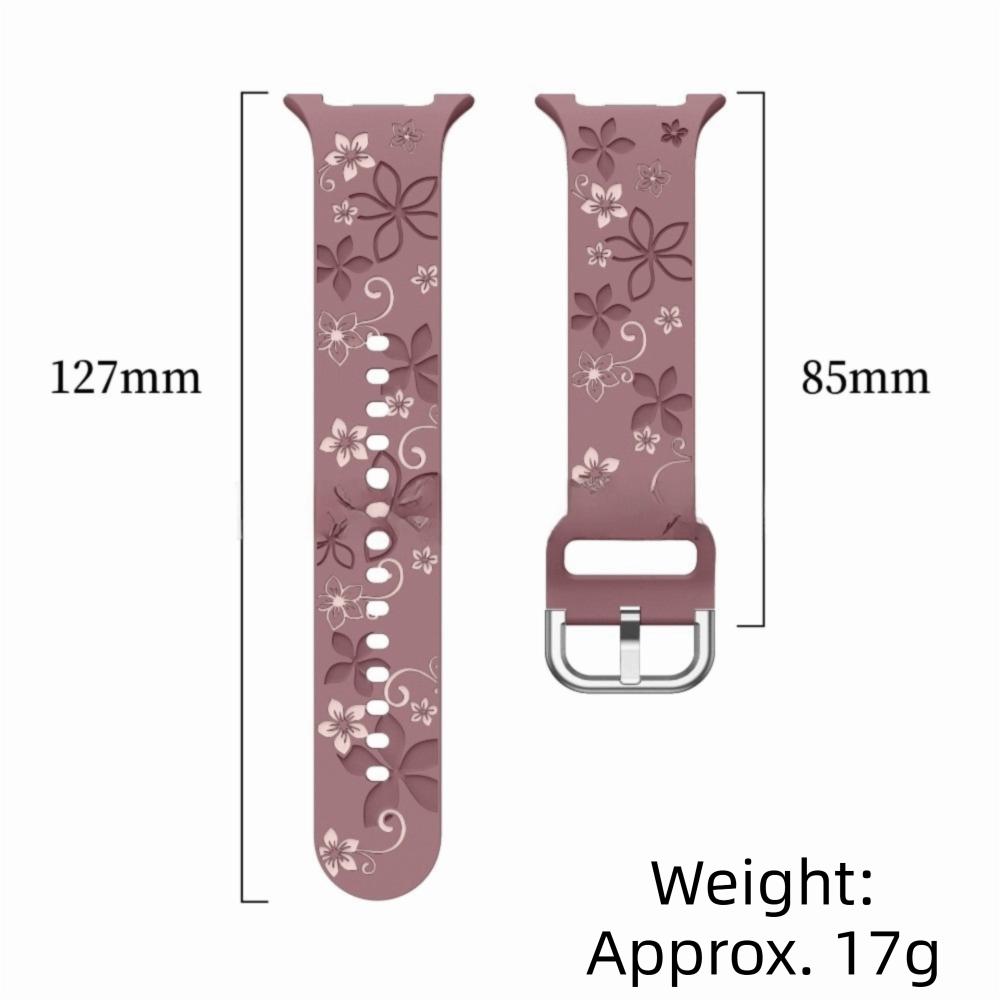 Silikonový řemínek na hodinky Bez mezer Vyřezávaný potisk Řemínek na hodinky Pohodlný náramek na hodinky pro Samsung Galaxy Watch 8/Watch 8 Classic Watch