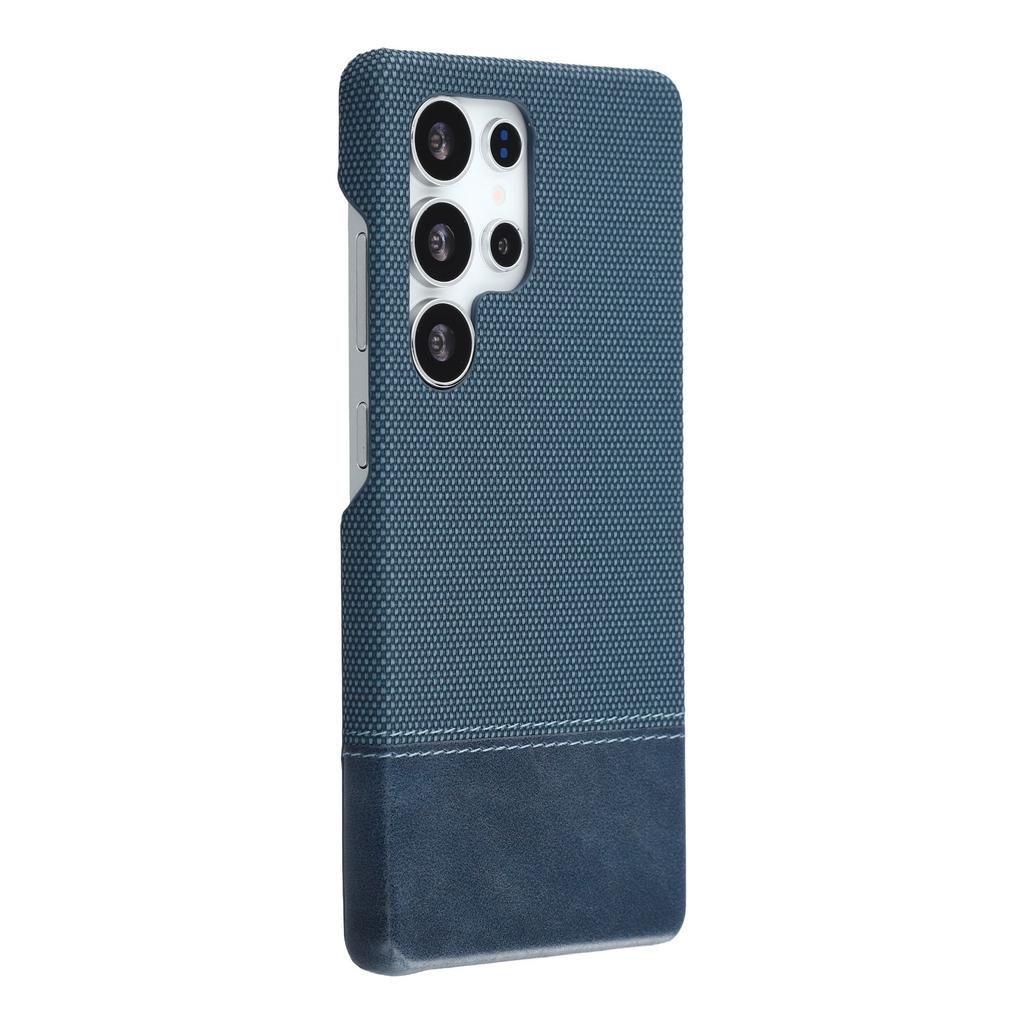 For Samsung Galaxy S23 Ultra Case PU Leather + PC Splicing Anti-Slip Phone Cover