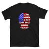 Skull American Trippy USA Flag T-Shirt