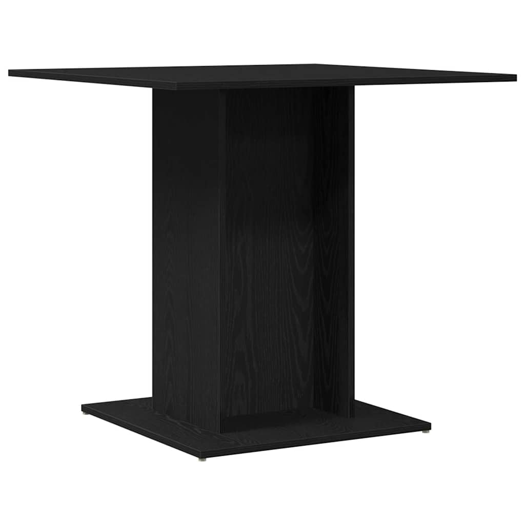 Esstisch Schwarzeiche Optik 80 x 80 x 75 cm Holzwerkstoff