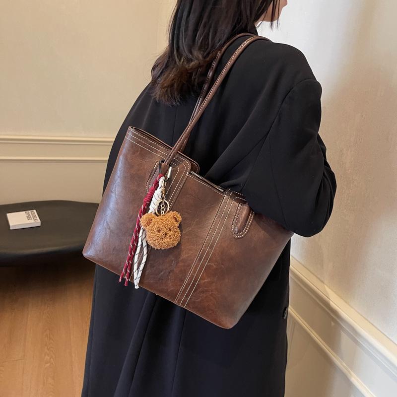 

Сумка-тоут женская осенне-зимняя новая повседневная универсальная сумка через плечо для студентов колледжей сумка через подмышку