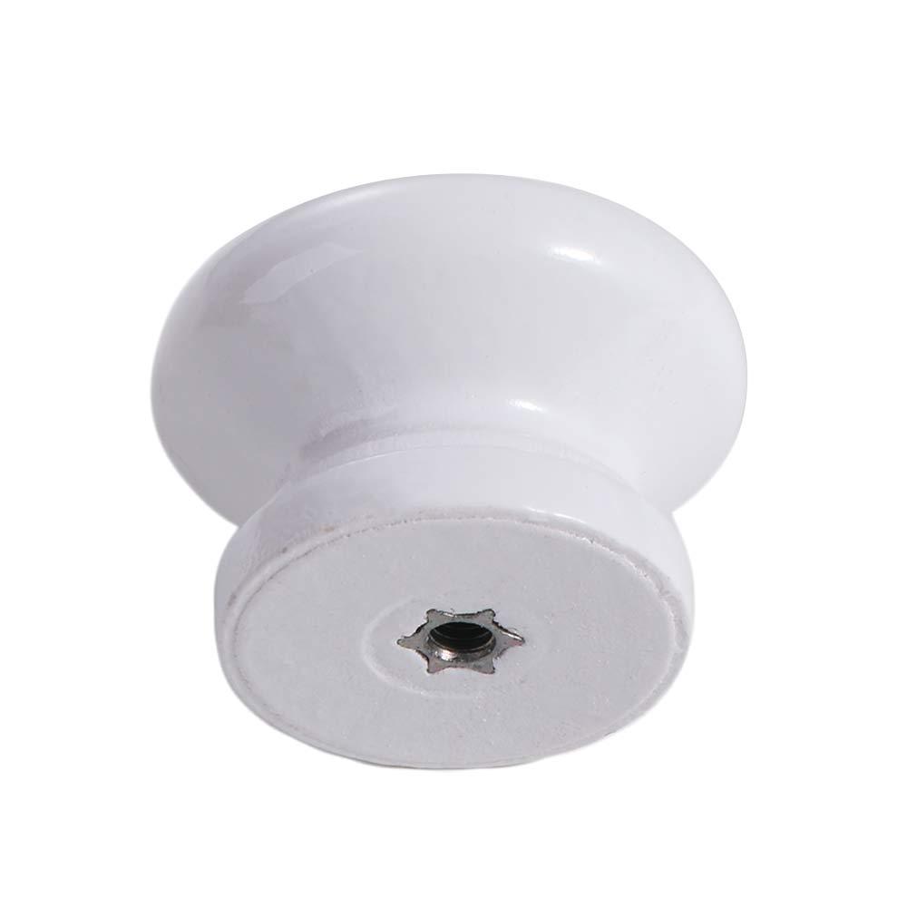 Rust-Resistant Walnut Wood Cabinet Knobs Easy-Grip Design Dresser Furniture Door Knobs  Wardrobe