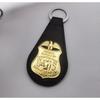 USA New York NYPD FBI FBI Metall Läder Kohud Nyckelring