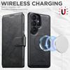 Magnetic attraction Phone Case for Samsung Galaxy S26 Ultra S22 S23 S24 S25Ultra Detachable Card Holder Wallet Leather Cover