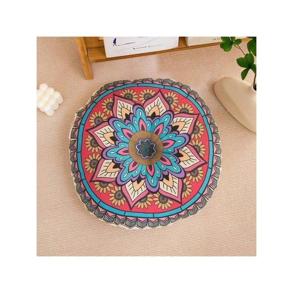 Bohemian Style Soft Round Cushion, Suitable for Living Rooms, Offices, and Gaming Chairs.