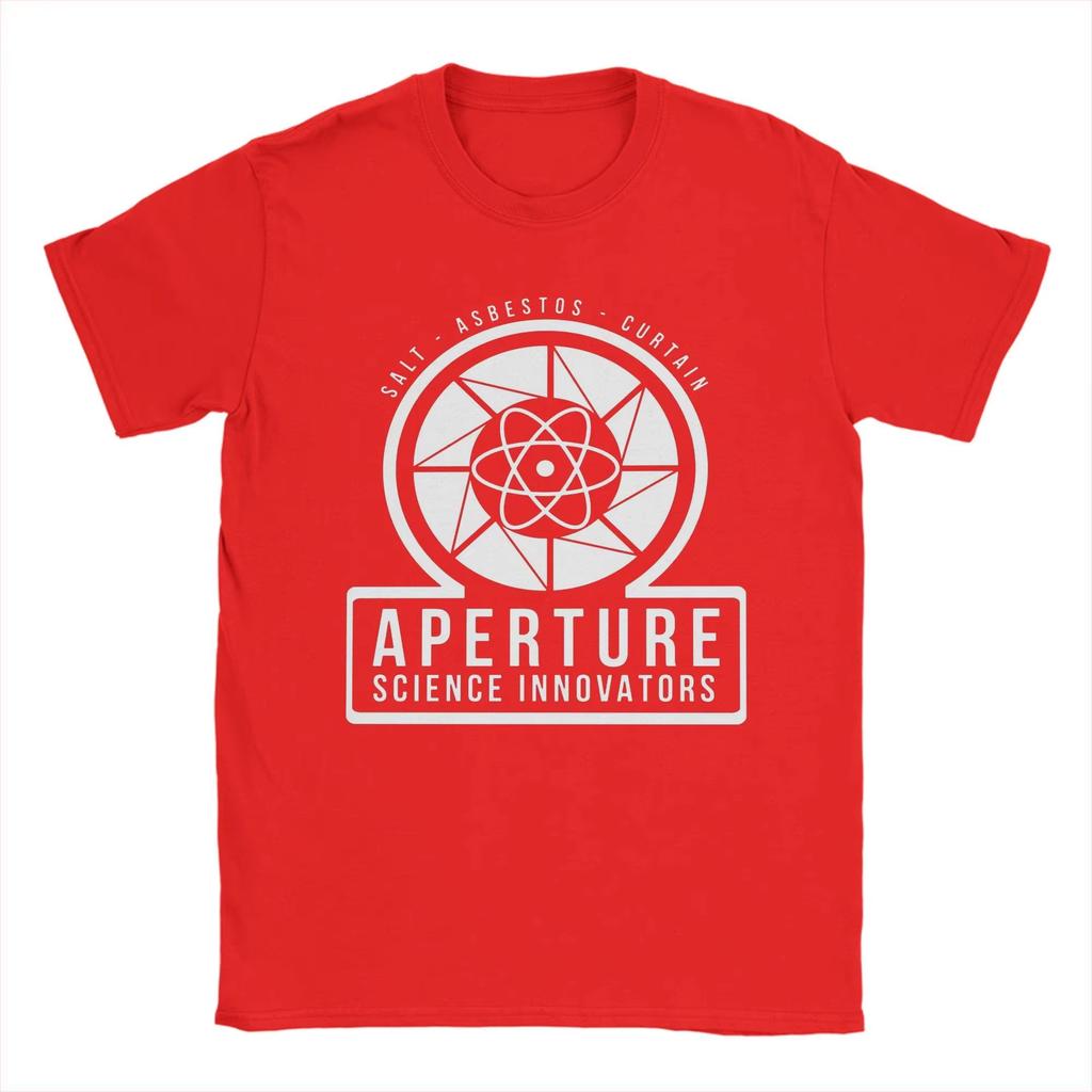 Aperture Science Graphic Tshirt Unisex Cotton Portal Game Retro Scifi Loose Oversized Gamer Street Casual Daily Tops