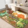 1PC Custom Name Dinosaur Adventure Land Theme Floor Mat Ideal for Living Room, Game Rooms, Office, Bedroom,Floor Mat Playful Design
