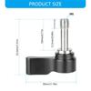 Precise Camera Cage Gear Knob M6 Thread Black Aluminum Alloy Photography Equipment Control Part For Tripod Mounts 1 Pair
