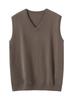2025 Men's Cashmere V-Neck Sleeveless Loose Vest - Autumn/Winter Fashion Casual Top