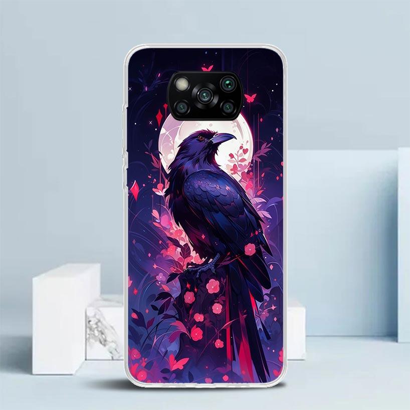 

Animal Oil Painting Bird Phone Case For Xiaomi Poco F7 Ultra X5 X6 X7 Pro M7 Redmi 15C 15 13C 13 12C 12 10C 10 10A 9 9C 9A 9T Co Redmi 9C