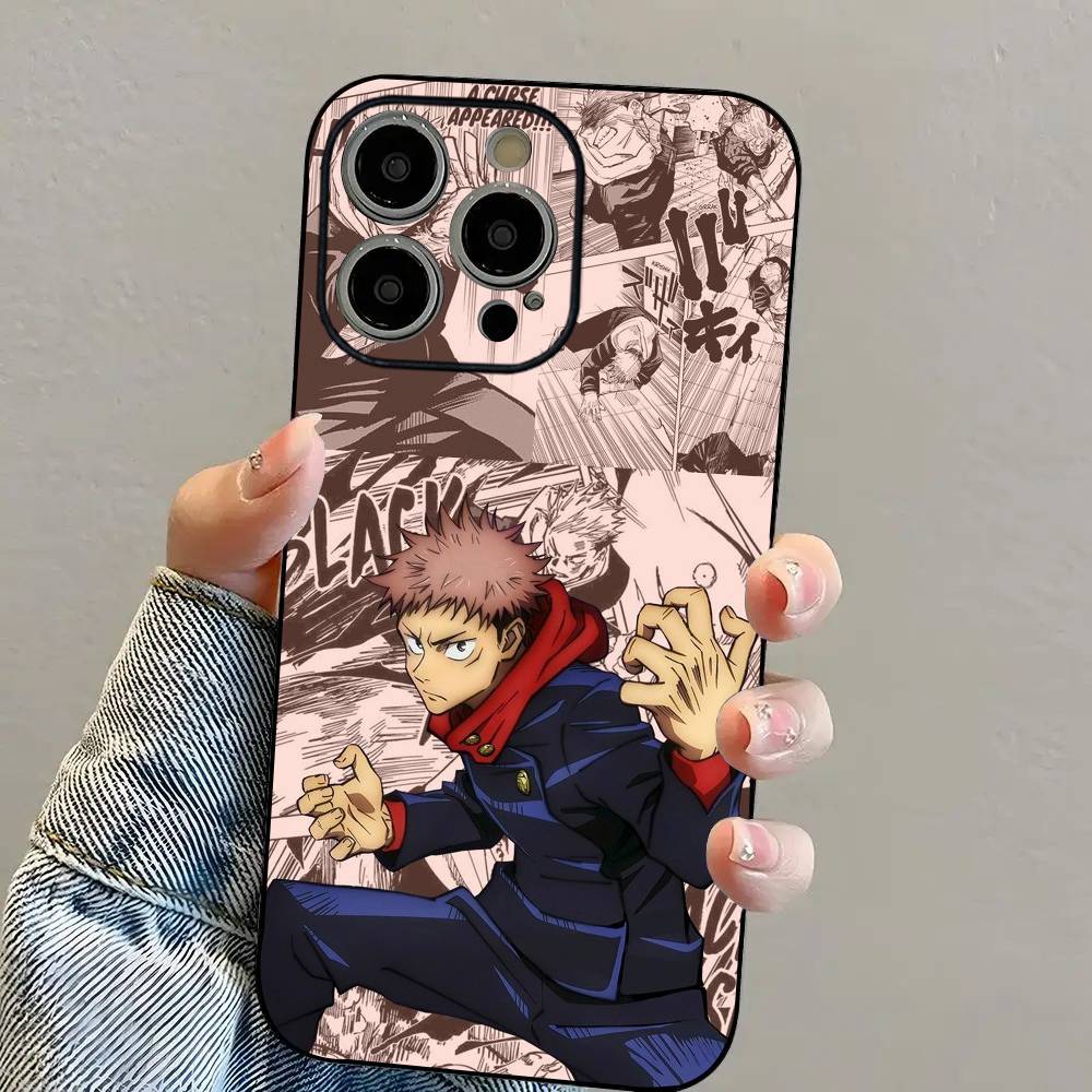 J-Jujutsu K-Kaisen Anime Phone Case For iPhone 16 15 14 13 12 11 PRO MAX PLUS Mini TPU Soft to Skin-friendly case