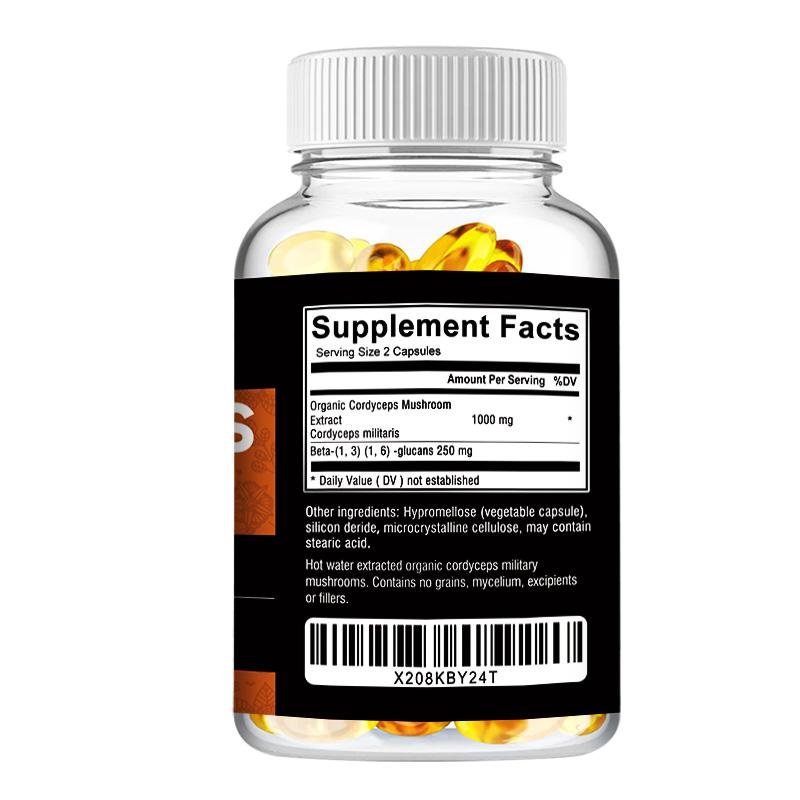 Pslalae Cordyceps Sinensis + Mushroom Extract Capsules - Energy, Immune Health