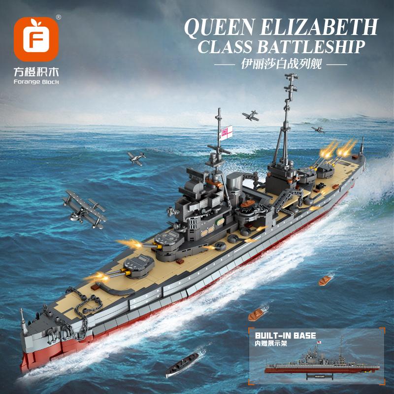 Superior-Grade 2081Pcs Bismarck Superior-Grade Battleship Construction-Kit High-Standard Assembly Superior-Grade Building-Bricks Military-Style