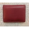 Used Beautiful Condition PRADA Saffiano Leather Bi-fold Wallet Red