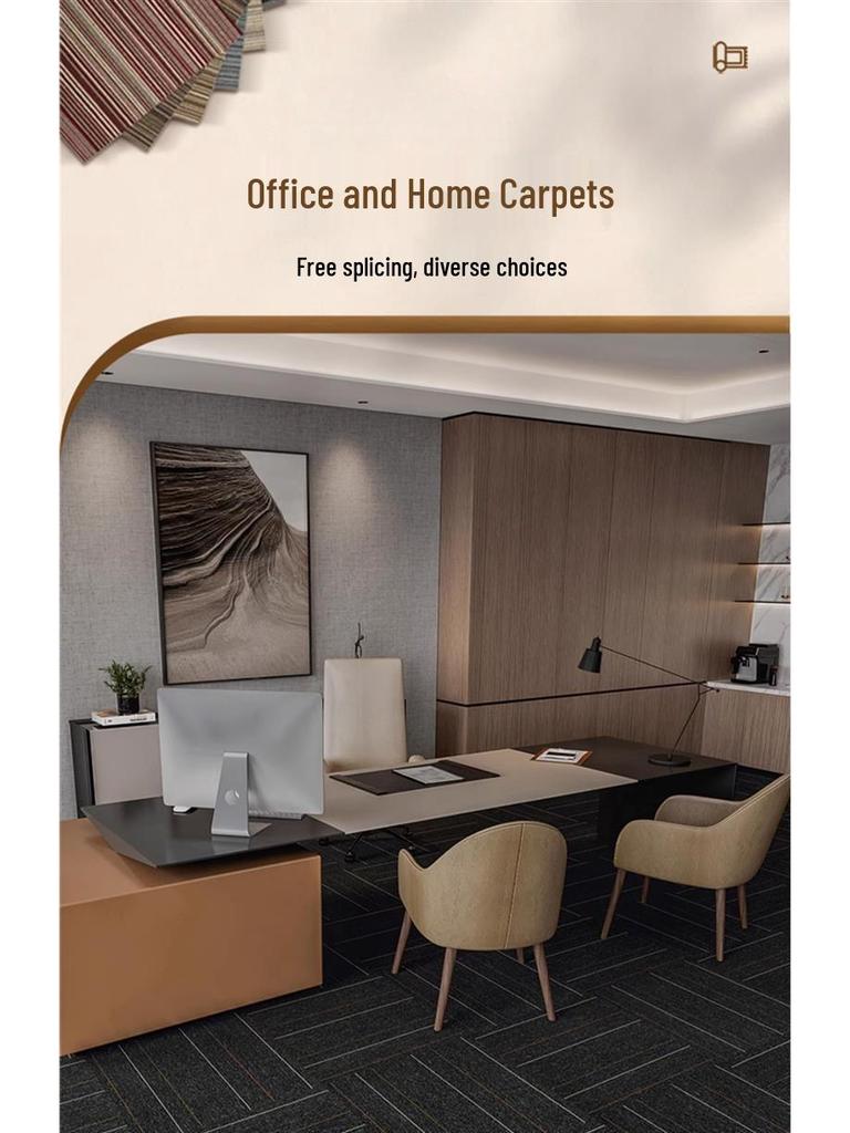 Gewerblicher Teppichflicken: Großflächige Bodenmatte für Büro oder Billardhalle