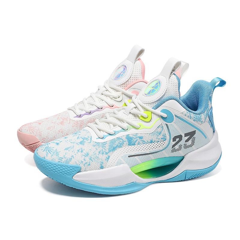 No. 202523 luminous basketball shoes men's actual combat shoes couple sports shoes teenagers, primary and secondary school students, training shoes