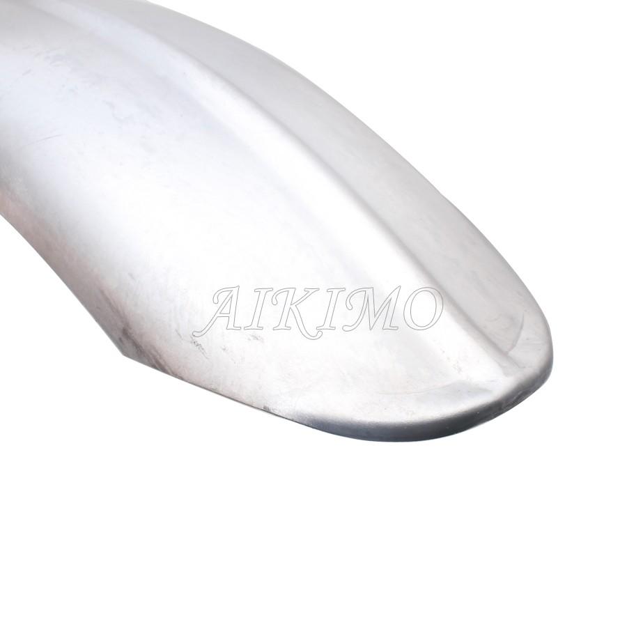 Motorcycle 5"/6'' Steel Ribbed Rear Fender Raw Rolled Edge Fit For Harley Chopper Bobber Custom Rigid Universal