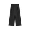 Xiangying Women's Plush Lined High-Waisted Straight Wide-Leg Pants