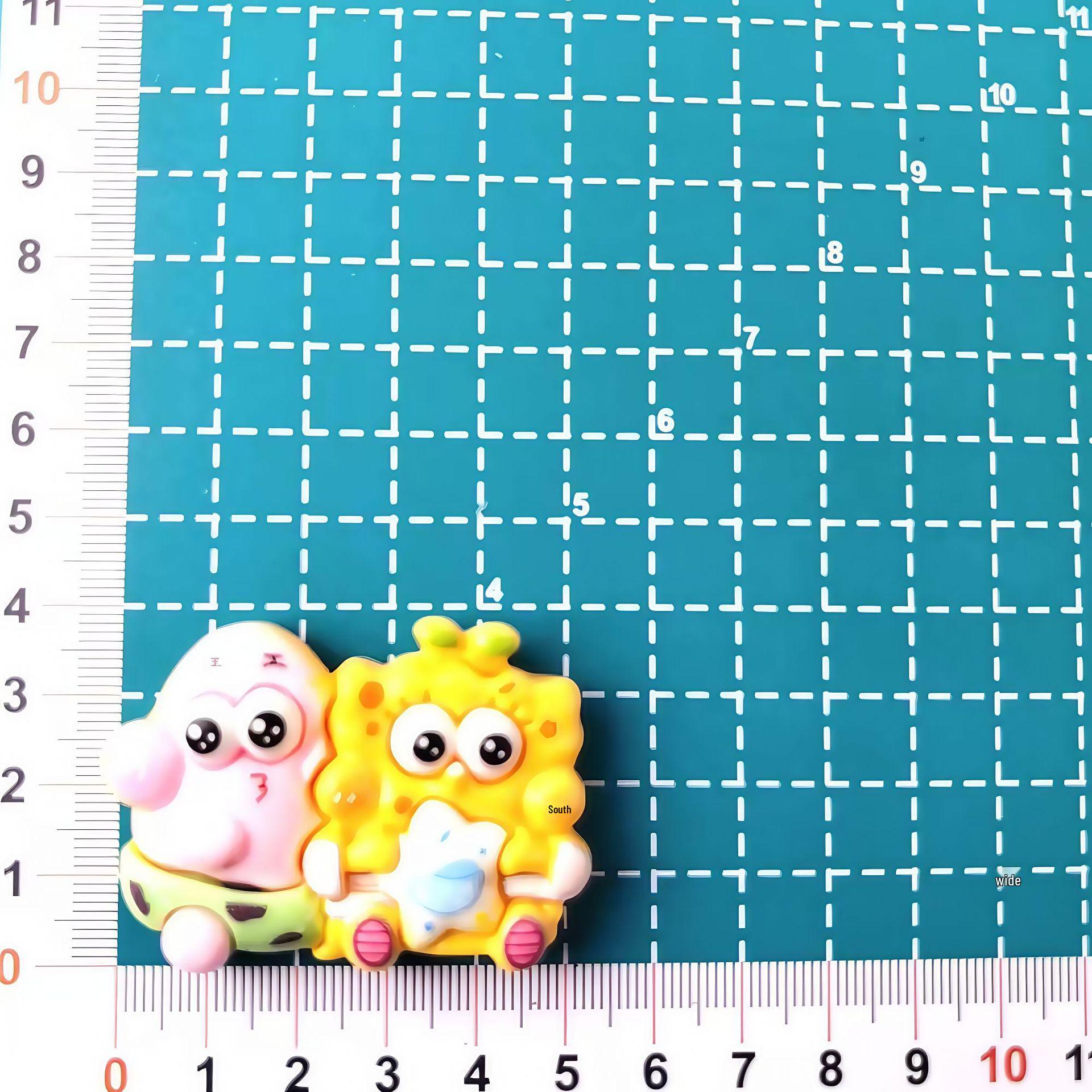Large Resin Cartoon Shoe Charms & DIY Hair Clip Accessories, Cream Color Large Card