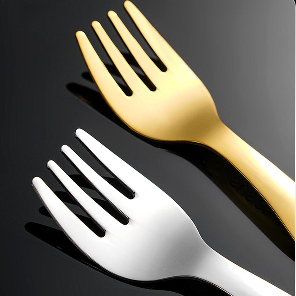 Travel Fork And Spoon Set Small Forks And Spoons Silverware Set Stainless Steel Reusable Cutlery Flatware With Storage Box For