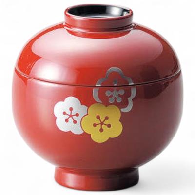 J-kitchens Lacquerware Bowl, Hand-painted, PID-526806, Made In Japan