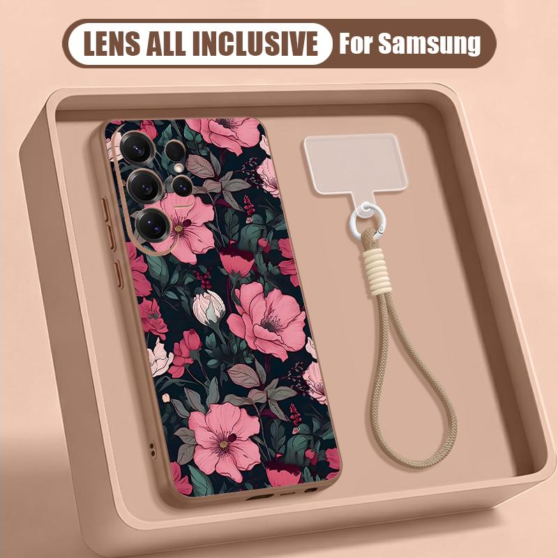 Oil Painting Flower Print Case For Samsung S26 Ultra S25 FE S24 S24 Plus A57 A37 A17 A56 A36 A16 A55 A35 A15 A54 5G Hybrid Magnetic Matte Cover