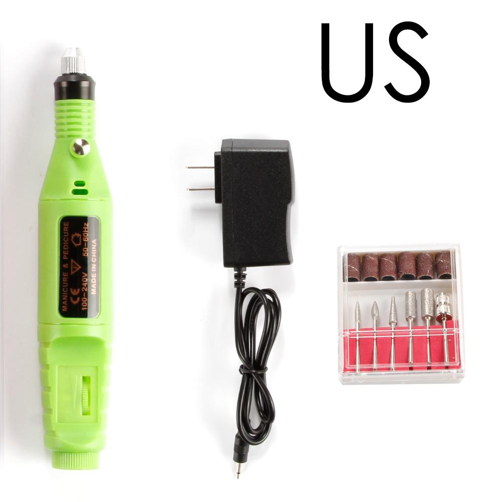 DIY Electric Nail Grinder Engraver Pen Nail Grinding Milling Mini Engraving Pen Rotary Drill Tool