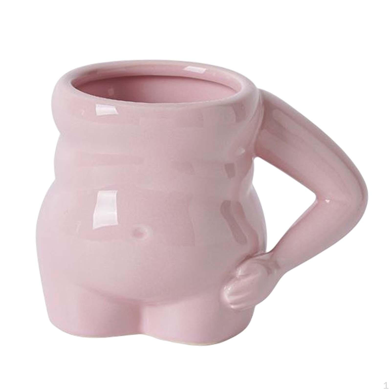Кружка для кофе с ручкой Керамическая Подарок маме 400 мл Дорожная кружка Фарфоровые чашки для йогурта Pink