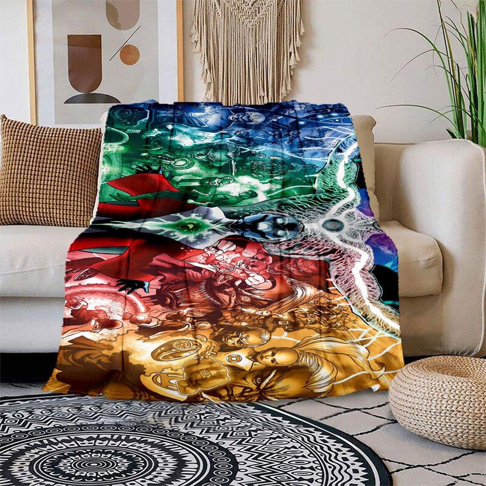 

Green Lantern Corps: The Ultimate CollectionBlanket Flannel Throw Blanket for Sofa, Bed, Travel, Camping, Office, Couch, Chair 80cm×120cm