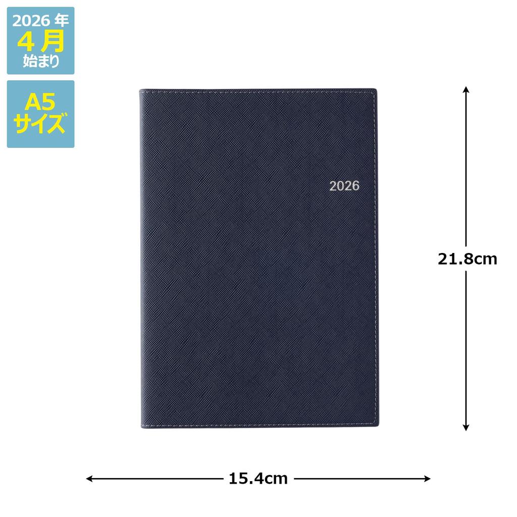 NOLTY April Weekly 9687 Planner, 2026, Start, A5, Access, 3, Navy,