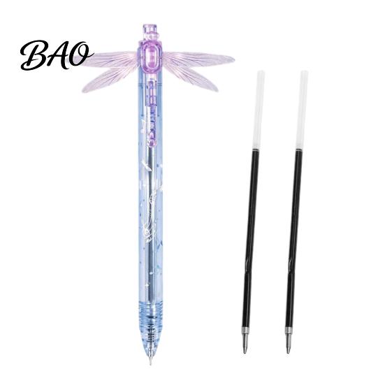Handwriting Tools for Office Gleaming Wings Dragonfly Gel Pen, Translucent Plastic Stationery with Interactive School Supplies Students Flapping