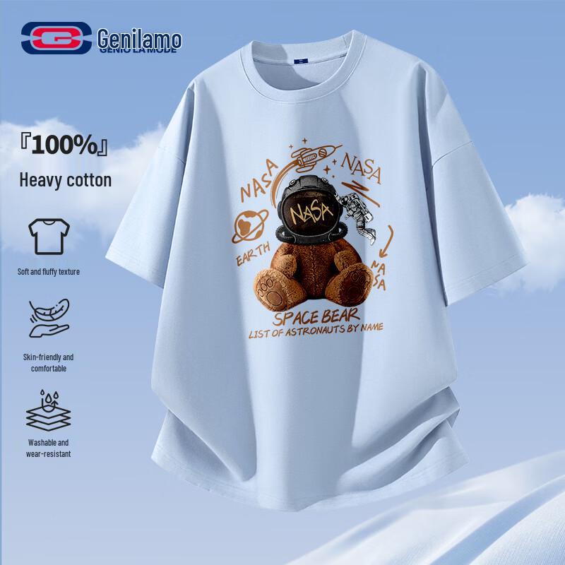 GENIOLAMODE Men's Cotton Graphic T-Shirt