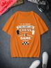 Classic Chess Fashion Printed Unisexs Tshirt Everyday Casual Street Wear Spring And Summer Unisexs Top Cotton 0 Neck Tshirt