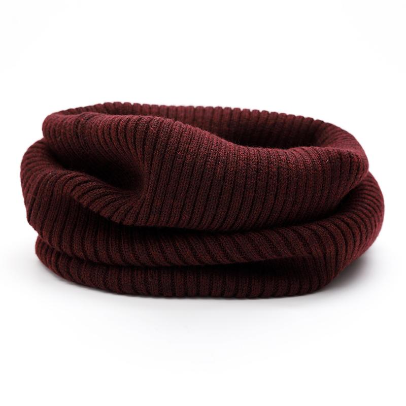 Neck Gaiter Thick Women Ribbed Knitted Tube Scarf Ring Wool Neck Warmer Cowl Collar Loop Snood Scarf Winter Outdoor Skiing Men