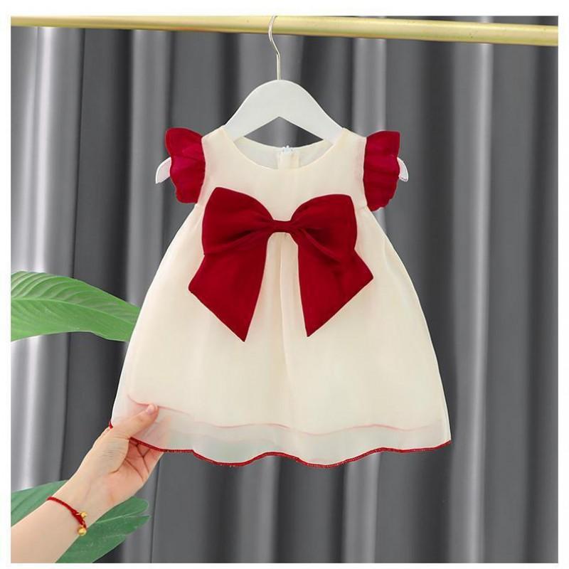 Baby Girls Princess Dress Casual Sleeveless Toddler 1-3 Years