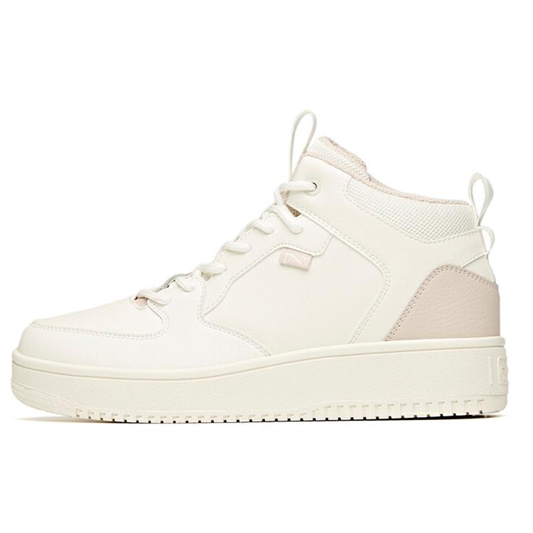 

New Anta Anti-Slip Wear-Resistant High-Top Skateboard Shoes Women s White Lotus Gray 922118026-2 36