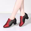 Professional Dance Shoes Latin Dance Shoes Adult Ladies Middle Heel Teacher Shoes Soft Sole Friendship Modern Dance Shoes Square Dance