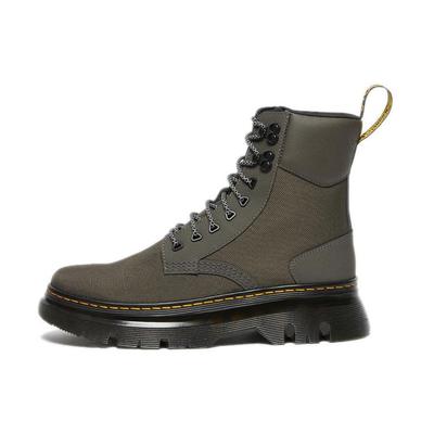 Round Toe Lace-Up Short Martin Boots Unisex Boots Dark-Army-Green 27017029