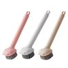 Pot Brush Oil-Free Bristles 360-degree Rotating Head Cleaning Brush with Extended Handle