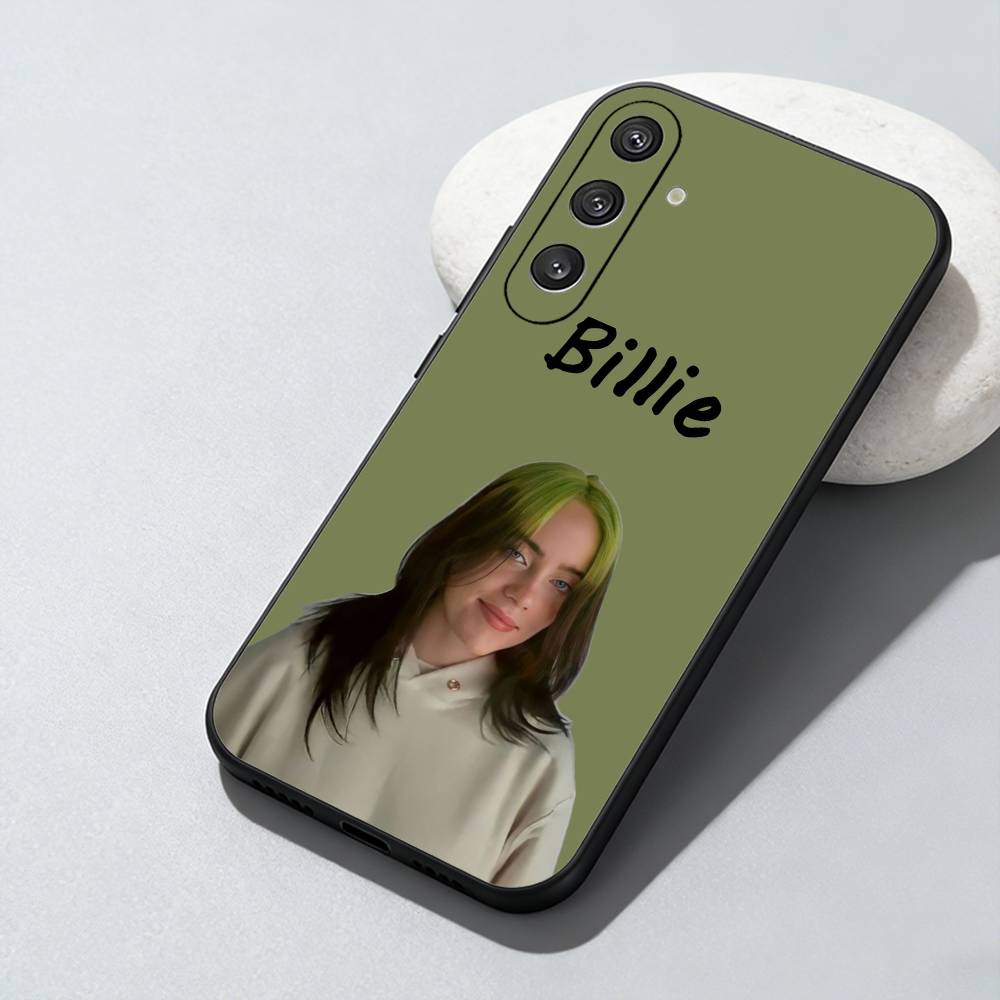 

Billie Singer E-Eilish WILDFLOWER Phone Case For Samsung Galaxy A73,A72,A71,A70,A52,A51 Others Soft Black Cover Samsung a52
