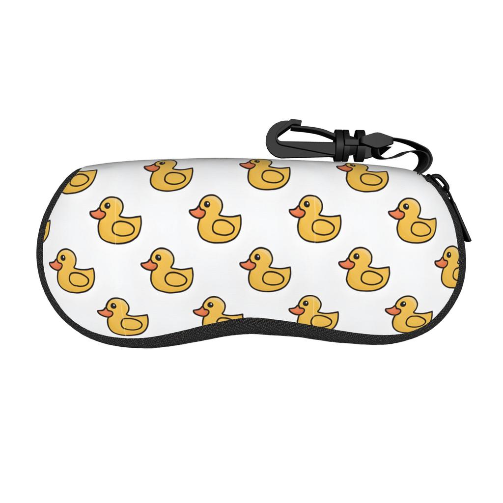 Kawaii Cartoon Glasses Case cute cartoon yellow duck Merchandise Zipper Reading Protector Ins Style Sunglasses Box